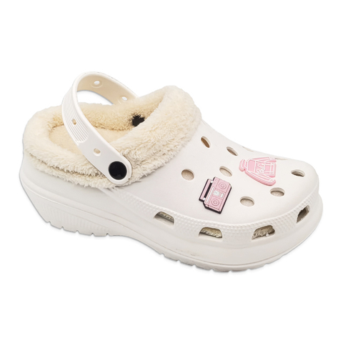 Women's EVA Shoes Garden Clogs Winter Cotton Slippers Thick Soled Increase Height Warm Woolen Shoes