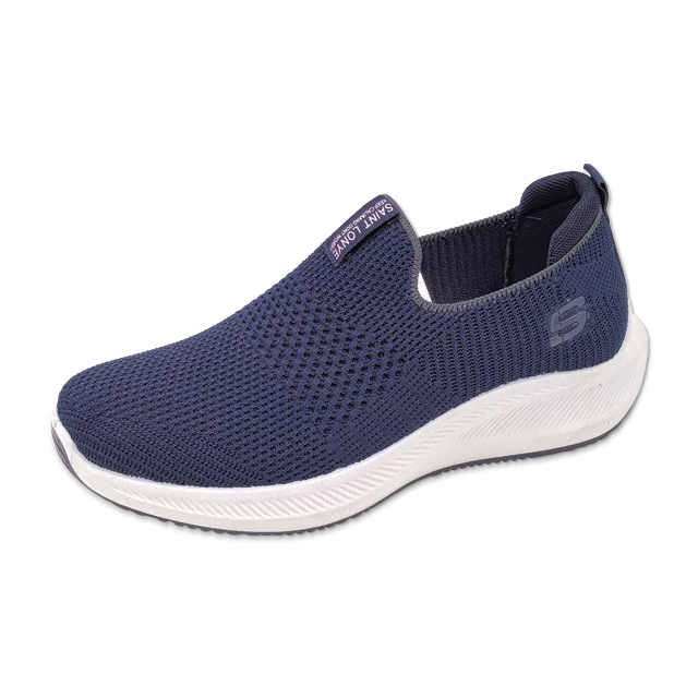 Men's Injection Shoes Fly Woven Non-slip Casual Lace-up Walking Shoes
