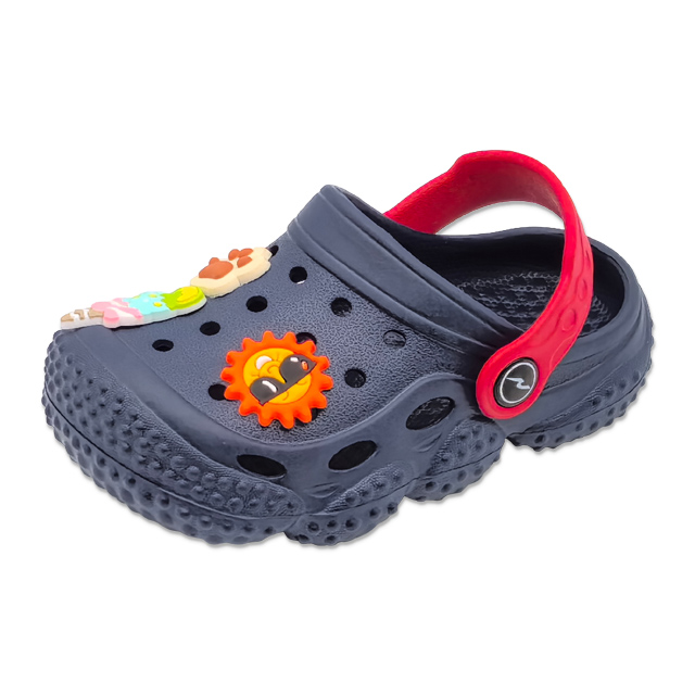 Children's EVA Slippers Girls Shoes Bottom of Tire Shoes with Cartoon Sun And Cat Claw Decoration