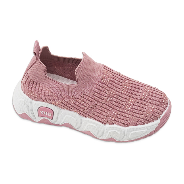 Kid's Injection Shoes Flying Knitted Sports Shoes Outdoor Mesh Casual Running Shoes Thick Soled for Boys And Girls
