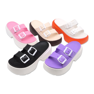 EVA Fashion Sandals Double Buckle Soft Cloud Ladies Shoes Sandalias Platform Sandals