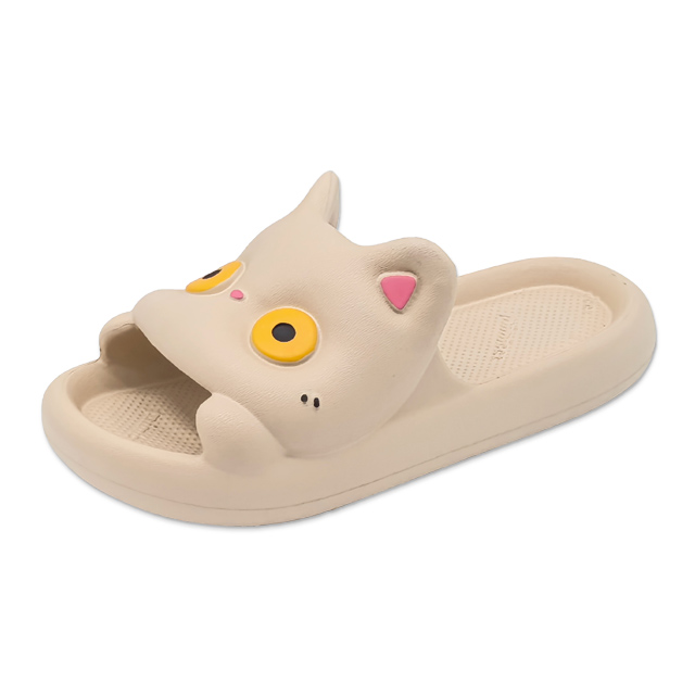 Kid's Funny Slippers Cute Cat Series Solid Color Slippers