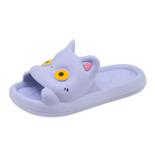 Kid's Funny Slippers Cute Cat Series Solid Color Slippers