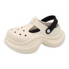 Women's EVA Garden Shoes outside Wear Anti-slip Thick Soled Contrast Color Shoes