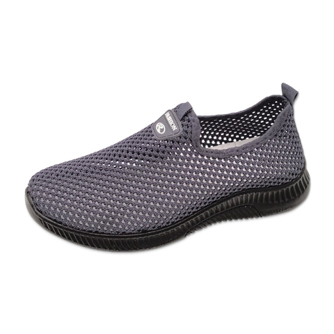 Men's Injection Shoes Mesh Upper Breathable Walking Loafers Suitable for Summer