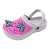 Ladies Soft EVA Garden Shoes Women And Girls Breathable Chunky Eva Clogs with Rhinestone On The Shoes Upper