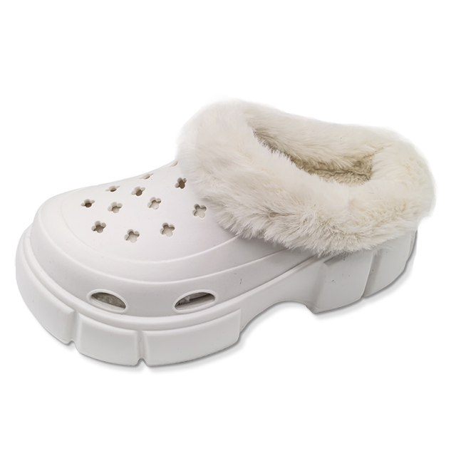 Plush Eva Furry Slipper Shoes for Women With Fur Winter Warm House Indoor 