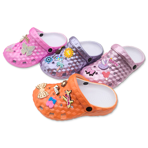 Girls EVA Garden Shoes Women's Summer Outdoor Platform Multiple Colors Slippers With Shoe Upper Accessories