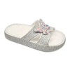 Children's EVA Shoes Solid Color with Glitter Waterproof Colorful Butterfly with Star Glitter Decoration Slippers
