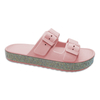 Women's EVA Slippers with Adjustable Slip on Double Buckle Women Outdoor Casual Summer Slippers