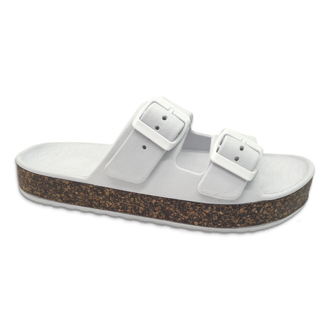 Adjustable Slip on Eva Double Buckle Women's Summer Sandals Slides Slippers for Women Open Toe Summer Slides