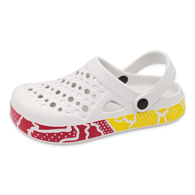 Women's EVA Shoes Contrast Color Sole with Pattern Waterproof Garden Shoes