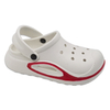 Waterproof Summer Beach Shoes Childrens EVA Sandals Double Tone Color without Decoration Casual Slipper Clogs For Kids