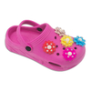 kid's EVA clog shoes cute clogs shoes for girls Non-Slip outdoor Shoes with Flower decoration