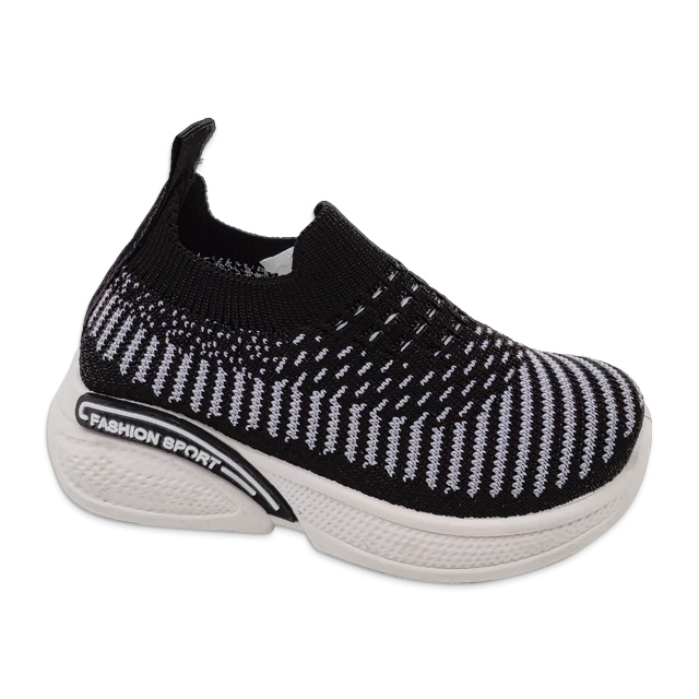 Kid's Injection Shoes Flying Knitted Walking Shoes Solid Color Mesh Casual
