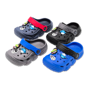 Children's EVA Slippers Bottom of Tire Shoes with Cartoon Crocodile Decoration