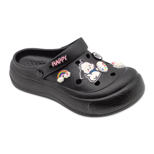Kid's EVA Classic Thick Soled Round Toe Shoes Garden Shoes With Cute Pochacco Series Decoration