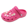 Slippers EVA Clogs Shoes for Women Garden Shoes Heart Shaped Design with Cherry Blossom Decoration on The Shoe Upper