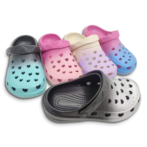 EVA Girls Fashion Gradient Garden Shoes Women's Summer Outdoor Platform Slippers