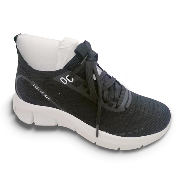 Women Shoes Sneakers Breathable Knitted Injection Sport Shoes