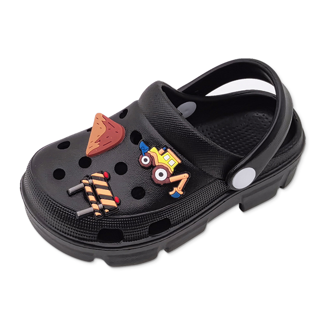 Kid’s EVA Shoes Fashion Cute Garden Shoes Baby Boys Outdoor Sandals Slippers With Shoe Upper Decoration