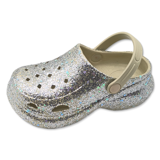 Children's Shoes EVA Closed Toe Sandals Summer Beach Shoes with Sequins