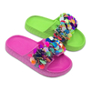 Children's EVA Shoes Solid Color Sole Waterproof Colorful Sequin And Bead Decoration Slippers