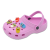 Kid's EVA Sandal Beach Garden Shoes with Super Cute Decorations Solid Color Garden Shoes for Girls