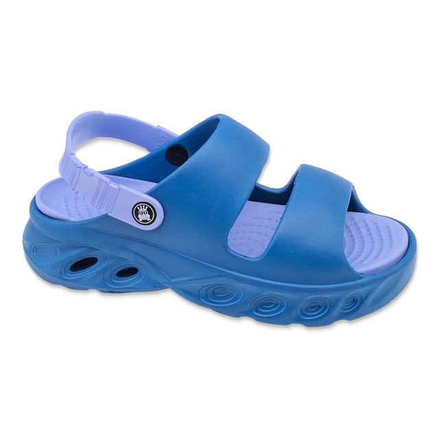 Men's EVA Beach Sandals Open-toe Shoes with Soft-soled Summer Two-tone Shoes