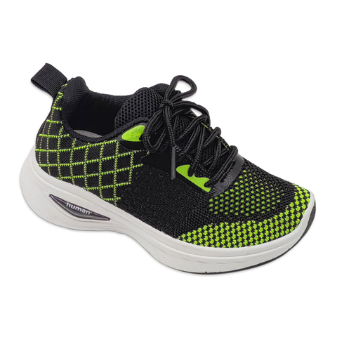 Kid's Injection Shoes Knitted Outdoor Mesh Sports Soft Sole Running Shoes for Boy And Girls Casual Two-tone Thick Soled Shoes