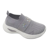 Kid's Injection Shoes Knitted Outdoor Breathable Shoes Casual with Shoe Upper Rhinestone Thick Soled Shoes