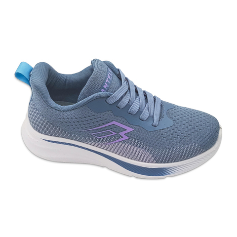 Women's Injection Shoes Knitted Mixed Color Casual Sports Thick Soled Shoes