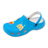 EVA Shoes Breathable Beach Garden Shoes for Men And Women Solid Color with Hamburger And French Fries Accessories