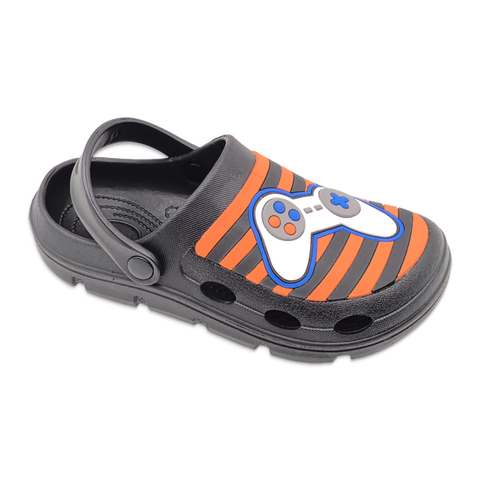 Children's EVA Shoes Solid Color Waterproof Cartoon Game Handle Decoration Slippers