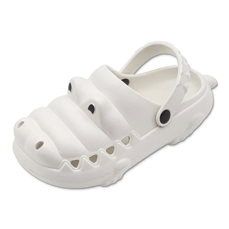EVA Children's Slippers Summer Cute Cartoon Crocodile Girls And Boys Baby Hole Sandals Shoes Soft Sole Anti-Slip Garden Shoes