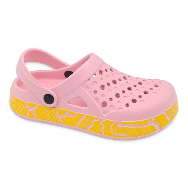 Women's EVA Shoes Contrast Color Sole with Pattern Waterproof Garden Shoes