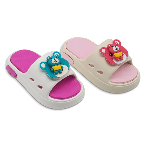 Children's EVA Slippers Cartoon Bear Home Shoes for Boys And Girls Summer Soft Indoor Outdoor Sandals