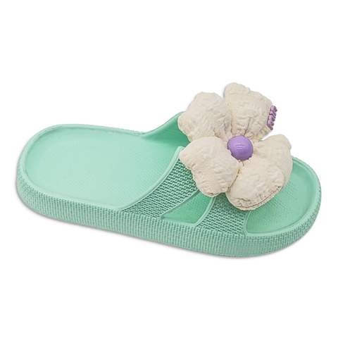 Kids EVA Slippers Cute Flower Accessories Slippers Solid Color Home Classic For Children