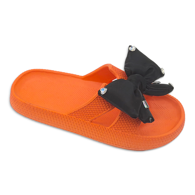 Kids EVA Slippers Cute Bowknot Accessories Slippers Solid Color Home Classic For Girls