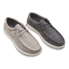 Loafer Men's Flat Canvas Shoes Breathable Casual Walking Shoes With shoelace