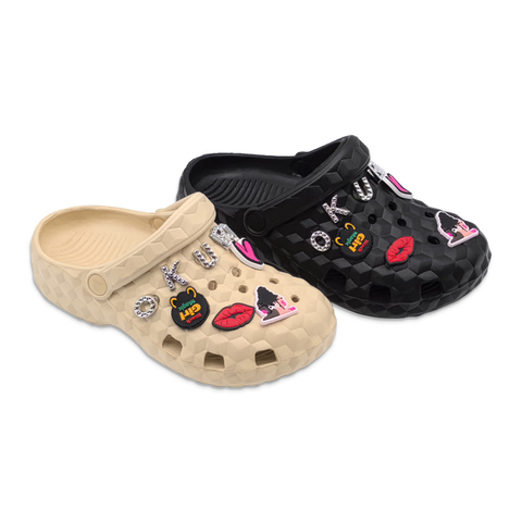 Women's EVA Shoes Solid Color Trendy Letter Decorated Slippers