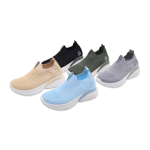 Kid's Injection Shoes Flying Knitted Mesh Casual Shoes