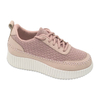 Injection Sneaker Print Shoes For Woman Lace-up Platform Chunky Walking Shoes
