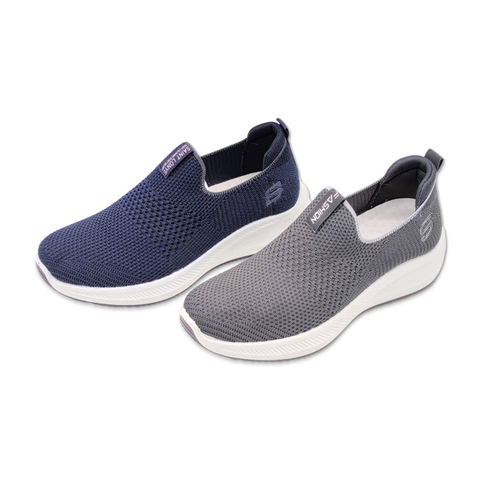Men's Injection Shoes Fly Woven Non-slip Casual Lace-up Walking Shoes