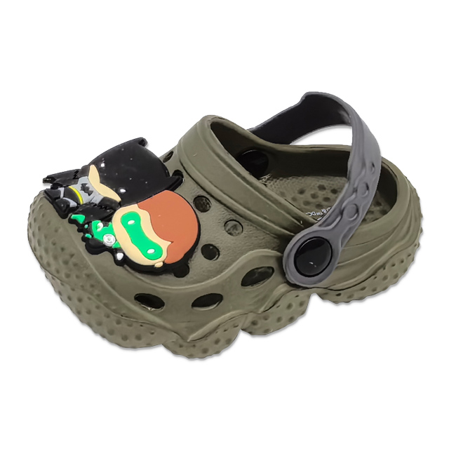 Children's EVA Slippers Bottom of Tire Shoes with Cartoon Batman Decoration