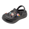 Women's EVA Classic Thick Soled Round Toe Shoes Garden Shoes With Labubu Decoration