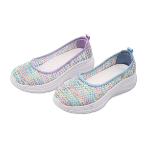 Women's Mesh Shoes Flat Soft Sole Shallow Mouth Women Casual Walking Single Shoes