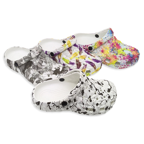 Kids EVA Beach Slippers Sandals Men And Women Soft Sole Shoes Multiple Prints Summer Outdoor