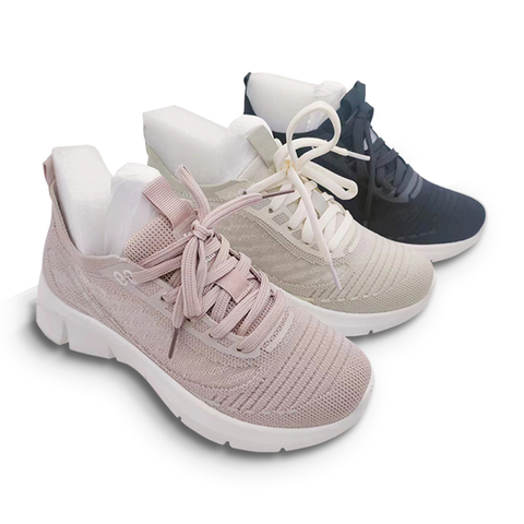 Women Shoes Sneakers Breathable Knitted Injection Sport Shoes