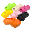 EVA Soft Sole Women's Shoes Outdoor Beach Shoes Girl's Slippers Colorful Solid Color with Thick Bottom 